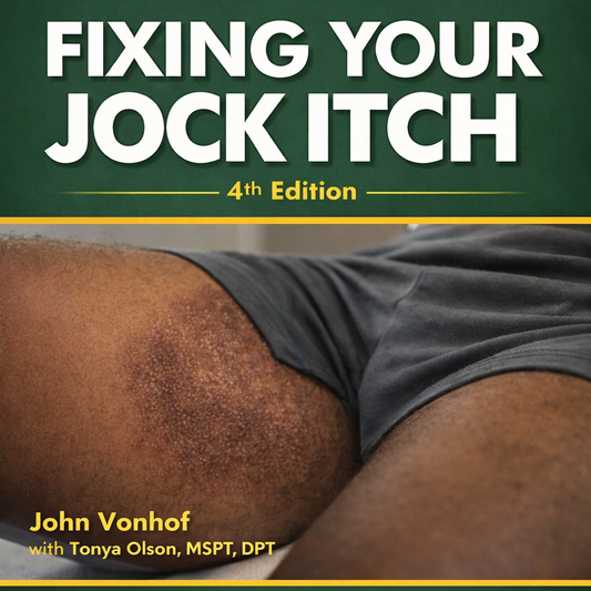NAIA Jock Itch Relief Guide showing symptoms and treatment tips for effective jock itch relief.
