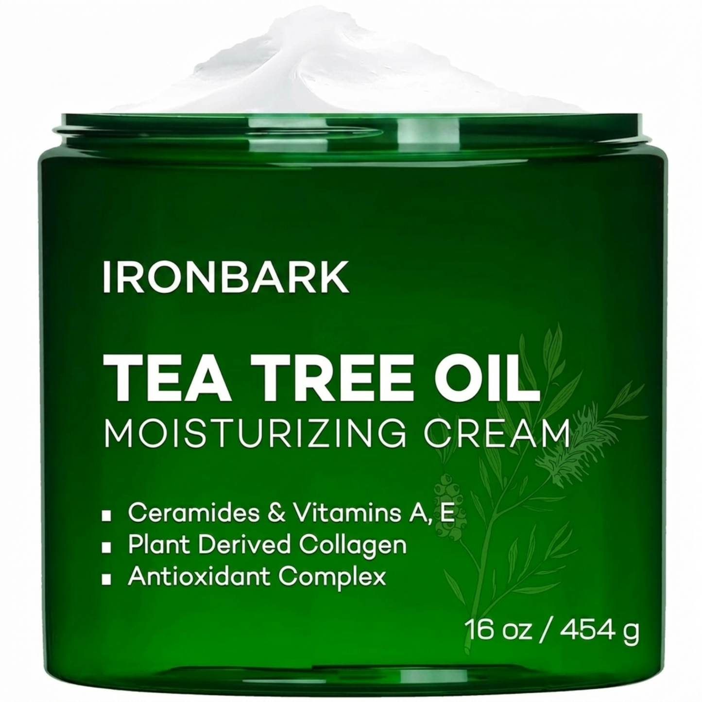 NAIA Tea Tree Daily Shield Cream jar with green and white packaging, showcasing the skincare product designed for daily use.