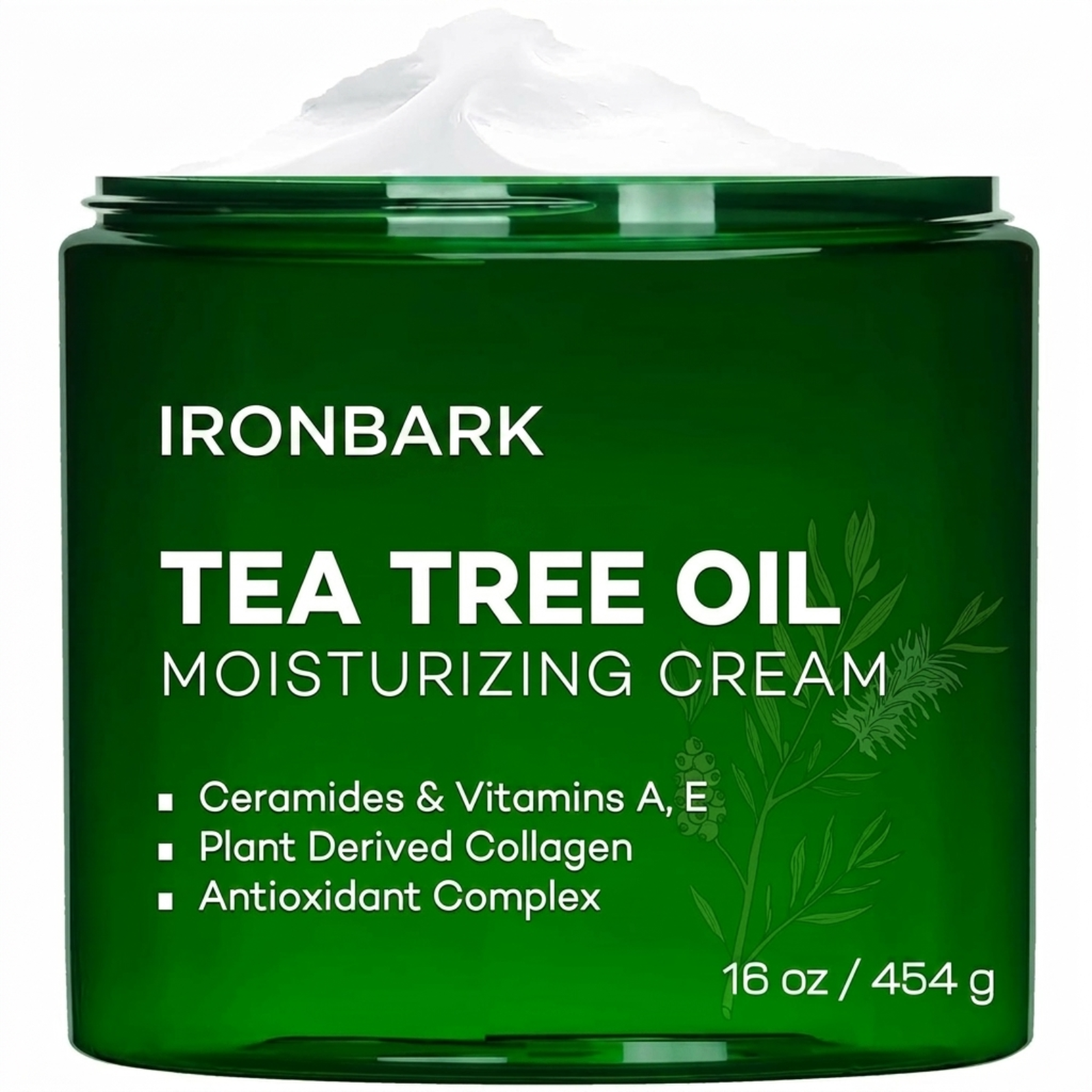 NAIA Tea Tree Daily Shield Cream jar with green and white packaging, showcasing the skincare product designed for daily use.