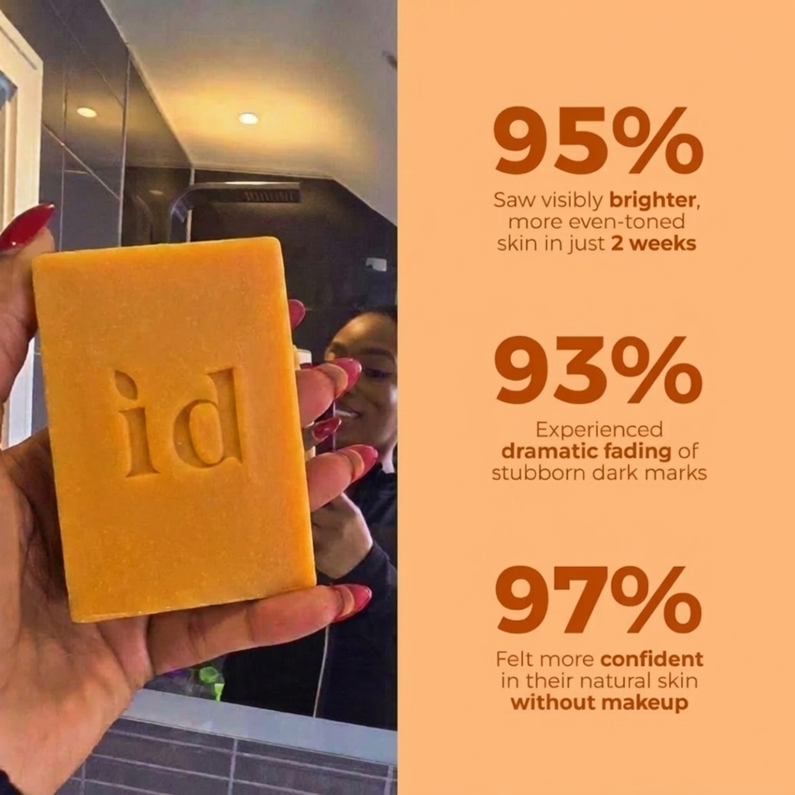 NAIA Turmeric Fade & Glow Bar soap with vibrant yellow turmeric and natural ingredients, showing a close-up of the soap bar.